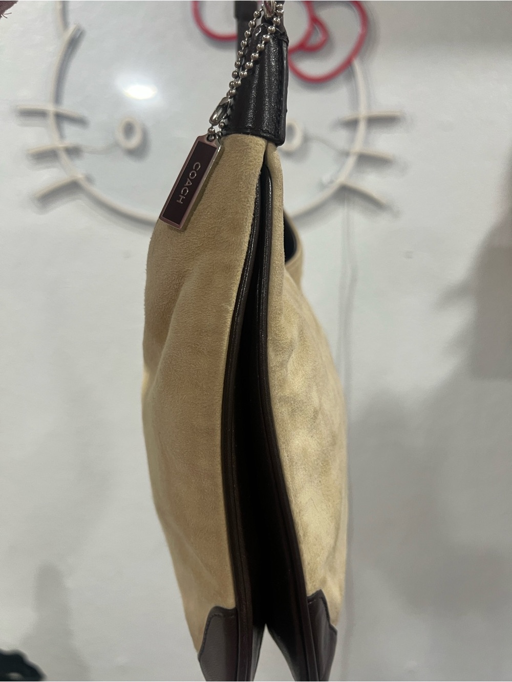 Coach Suede Hampton with Swivel Clip RARE VINTAGE COA - Picture 4 of 10